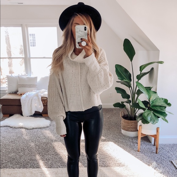 Free People Sweaters - Oversized Free People Cropped Sweater